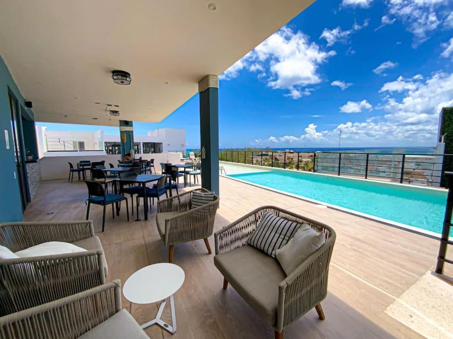 Beautiful + Luxury + Ocean View + Pool Apartment Playa del Carmen Exterior foto