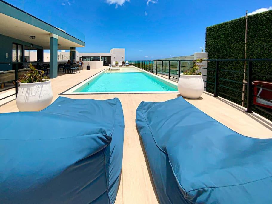 Beautiful + Luxury + Ocean View + Pool Apartment Playa del Carmen Exterior foto