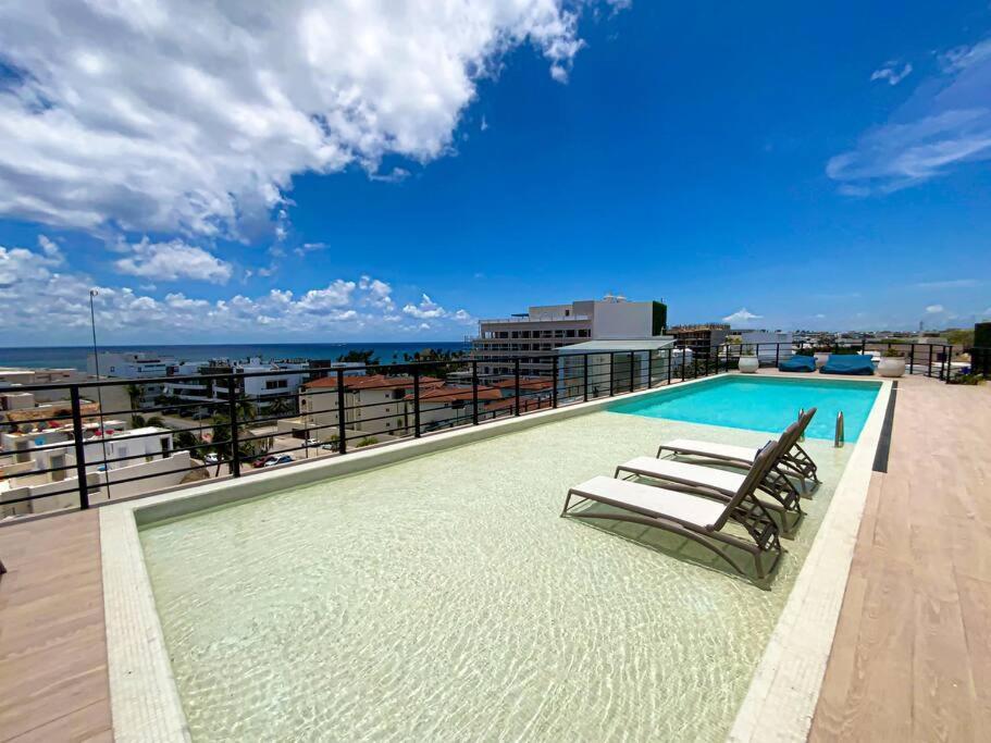 Beautiful + Luxury + Ocean View + Pool Apartment Playa del Carmen Exterior foto