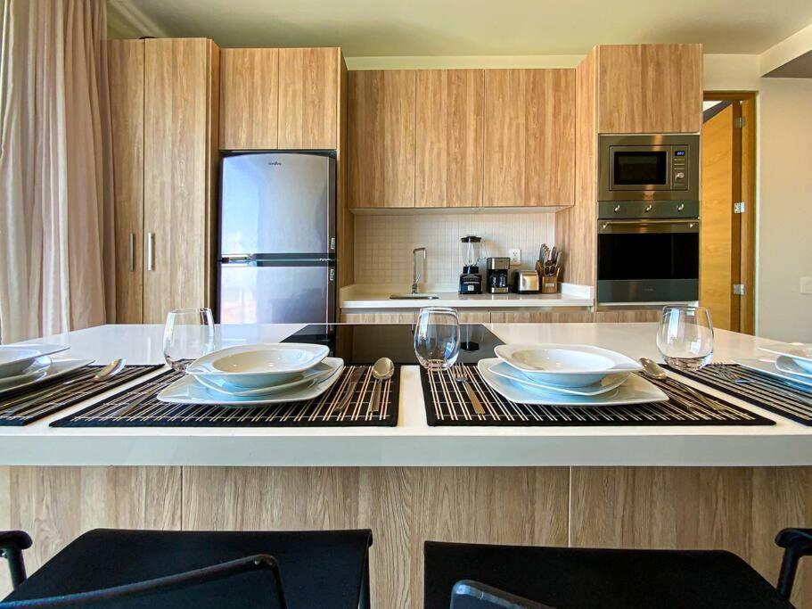 Beautiful + Luxury + Ocean View + Pool Apartment Playa del Carmen Exterior foto