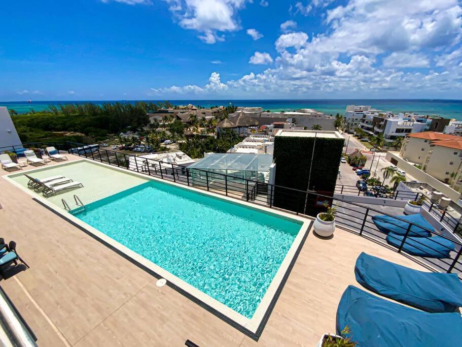 Beautiful + Luxury + Ocean View + Pool Apartment Playa del Carmen Exterior foto