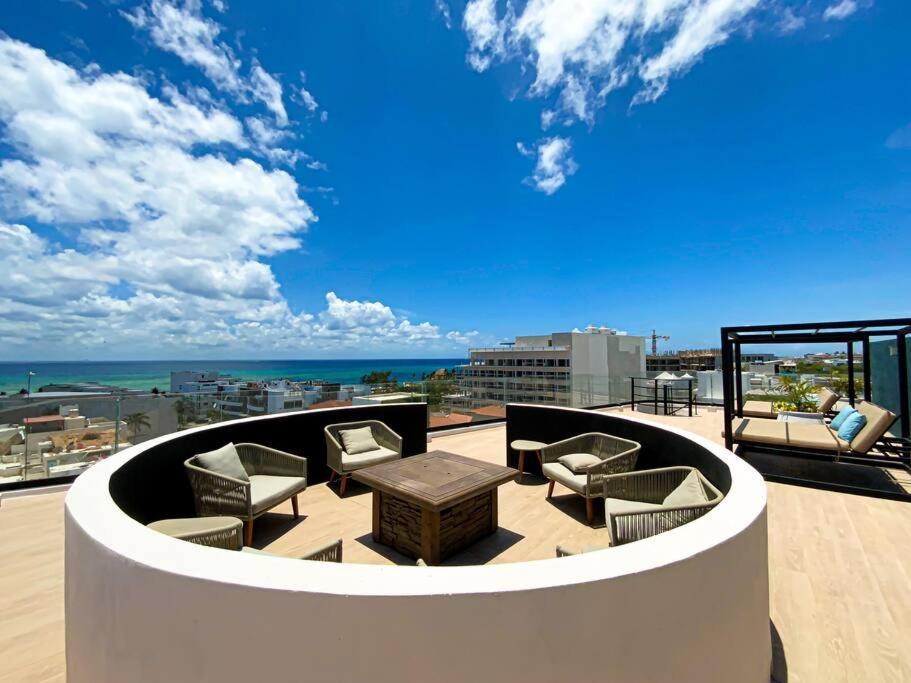 Beautiful + Luxury + Ocean View + Pool Apartment Playa del Carmen Exterior foto