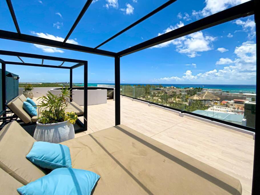Beautiful + Luxury + Ocean View + Pool Apartment Playa del Carmen Exterior foto