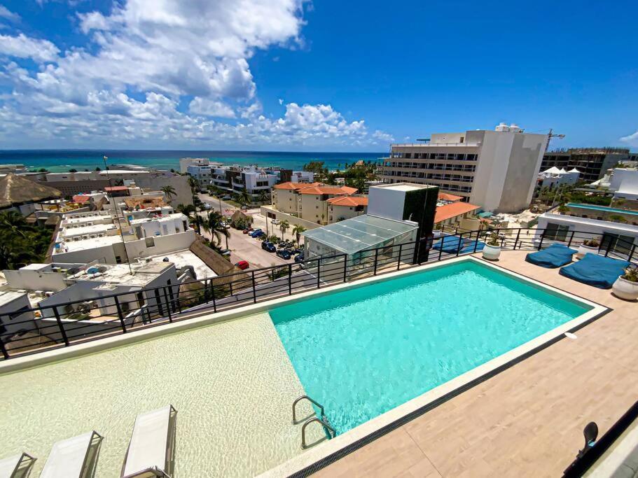Beautiful + Luxury + Ocean View + Pool Apartment Playa del Carmen Exterior foto