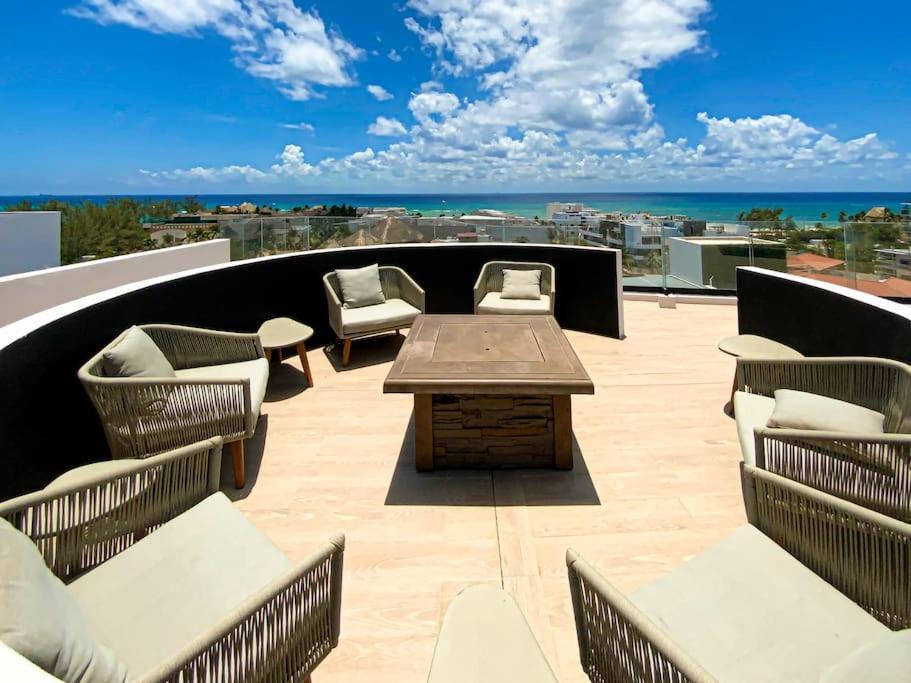 Beautiful + Luxury + Ocean View + Pool Apartment Playa del Carmen Exterior foto