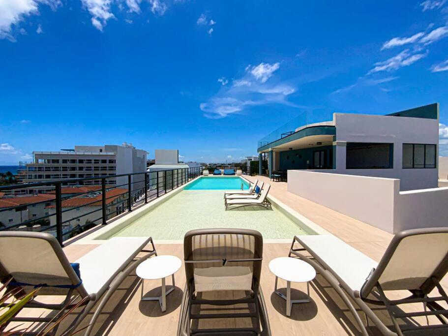 Beautiful + Luxury + Ocean View + Pool Apartment Playa del Carmen Exterior foto