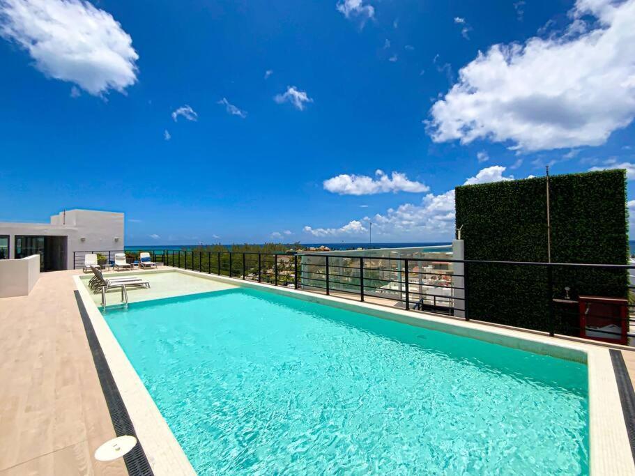 Beautiful + Luxury + Ocean View + Pool Apartment Playa del Carmen Exterior foto