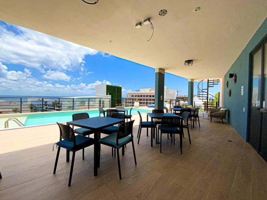 Beautiful + Luxury + Ocean View + Pool Apartment Playa del Carmen Exterior foto