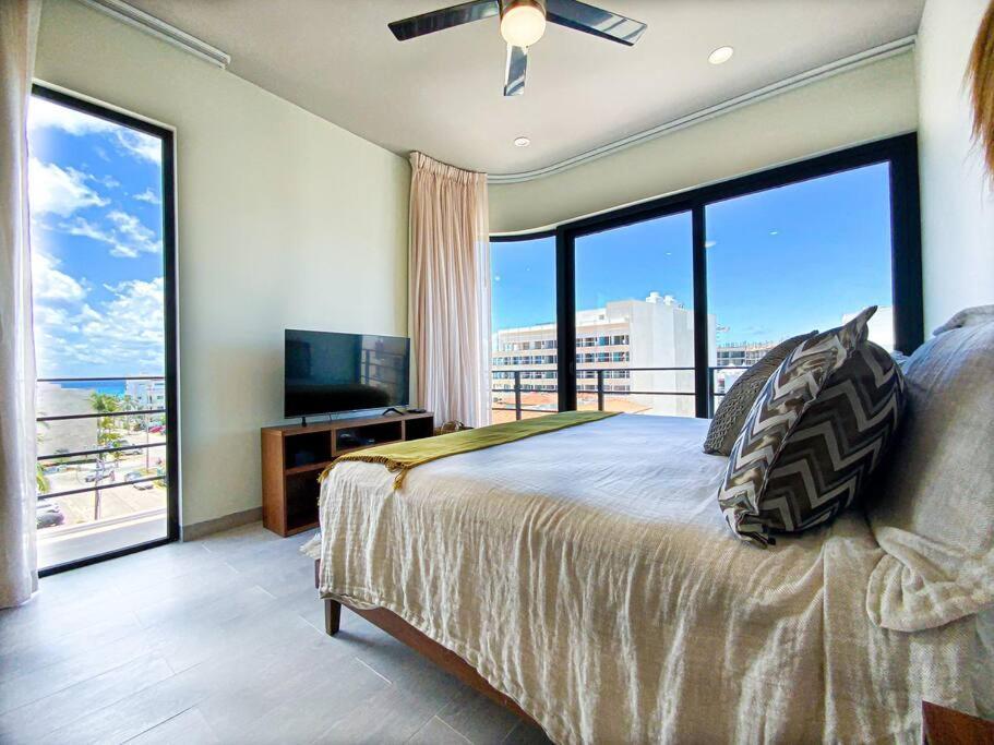 Beautiful + Luxury + Ocean View + Pool Apartment Playa del Carmen Exterior foto